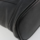 Burberrys Hand Bag Leather Gold Black Auth am11764-16