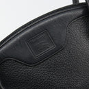 Burberrys Hand Bag Leather Gold Black Auth am11764-17