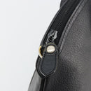 Burberrys Hand Bag Leather Gold Black Auth am11764-10
