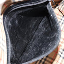 Burberrys Hand Bag Leather Gold Black Auth am11764-12