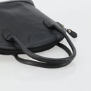 Burberrys Hand Bag Leather Gold Black Auth am11764-7