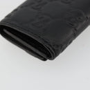 GUCCI Guccissima GG Canvas Key Case Leather Black 237509 Auth am11767V-11