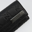 GUCCI Guccissima GG Canvas Key Case Leather Black 237509 Auth am11767V-12