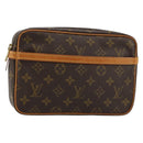 LOUIS VUITTON Monogram Compiegne 23 Clutch Bag M51847 LV Auth am11768A-1