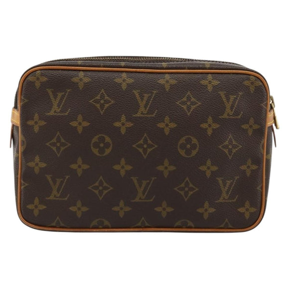 LOUIS VUITTON Monogram Compiegne 23 Clutch Bag M51847 LV Auth am11768A