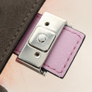 FENDI Monster Micro Bucket Shoulder Bag Leather Pink Silver Auth am11769M-22
