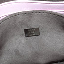 FENDI Monster Micro Bucket Shoulder Bag Leather Pink Silver Auth am11769M-23