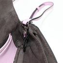 FENDI Monster Micro Bucket Shoulder Bag Leather Pink Silver Auth am11769M-24