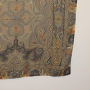 ETRO Ferragamo Stole Silk Wool Linen 2 Set Gray Ivory Auth am11770-11