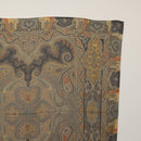 ETRO Ferragamo Stole Silk Wool Linen 2 Set Gray Ivory Auth am11770-9