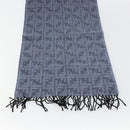 FENDI Zucca Scarf Wool Blue Auth am11772A-10