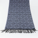FENDI Zucca Scarf Wool Blue Auth am11772A-13