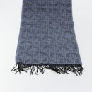 FENDI Zucca Scarf Wool Blue Auth am11772A-4