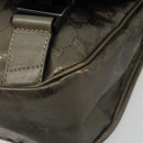 GUCCI GG Implementation Shoulder Bag PVC Gray Silver 201447 Auth am11773A-14