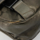 GUCCI GG Implementation Shoulder Bag PVC Gray Silver 201447 Auth am11773A-15