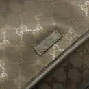 GUCCI GG Implementation Shoulder Bag PVC Gray Silver 201447 Auth am11773A-17