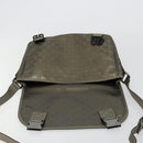 GUCCI GG Implementation Shoulder Bag PVC Gray Silver 201447 Auth am11773A-18