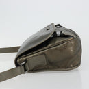 GUCCI GG Implementation Shoulder Bag PVC Gray Silver 201447 Auth am11773A-4
