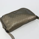 GUCCI GG Implementation Shoulder Bag PVC Gray Silver 201447 Auth am11773A-6
