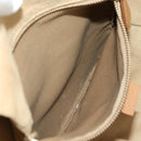 CELINE Luggage Micro Shopper Hand Bag Leather Beige Gold Auth am11775V-26