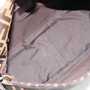 FENDI Zucca Canvas Mamma Baguette Bag Black Brown Silver Auth am11776SAV-10