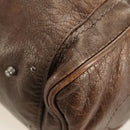 Chloe Paddington Hand Bag Leather Champagne Gold Silver Auth am11777A-16