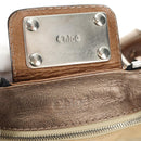 Chloe Paddington Hand Bag Leather Champagne Gold Silver Auth am11777A-20