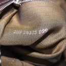FENDI Zucca Canvas Mamma Baguette Shoulder Bag Black Brown Auth am11778V-12