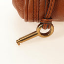 Chloe Paddington Mini Hand Bag Leather Brown Silver gold Auth am11785SAM-18