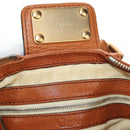Chloe Paddington Mini Hand Bag Leather Brown Silver gold Auth am11785SAM-20