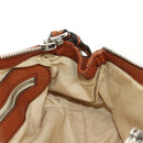 Chloe Paddington Mini Hand Bag Leather Brown Silver gold Auth am11785SAM-21