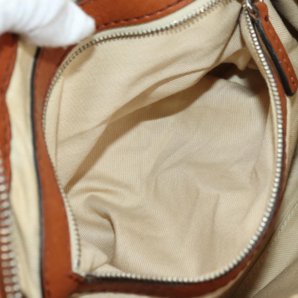 Chloe Paddington Mini Hand Bag Leather Brown Silver gold Auth am11785SAM
