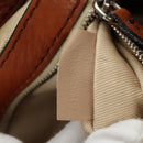 Chloe Paddington Mini Hand Bag Leather Brown Silver gold Auth am11785SAM-11
