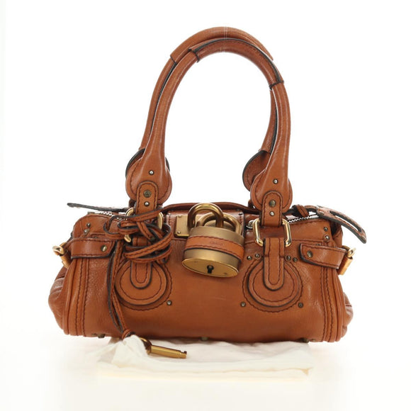 Chloe Paddington Mini Handtasche Leder Braun Silber Gold Orig. am11785SAM