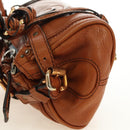 Chloe Paddington Mini Hand Bag Leather Brown Silver gold Auth am11785SAM-3