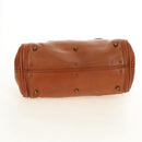 Chloe Paddington Mini Hand Bag Leather Brown Silver gold Auth am11785SAM-5