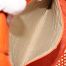 BOTTEGA VENETA INTRECCIATO Tote Bag Leather Orange Silver Auth am11786A-22