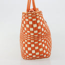 BOTTEGA VENETA INTRECCIATO Tote Bag Leather Orange Silver Auth am11786A-4