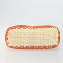 BOTTEGA VENETA INTRECCIATO Tote Bag Leather Orange Silver Auth am11786A-5