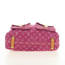 LOUIS VUITTON Monogram Denim Buggy GM Shoulder Bag Pink M95210 Auth am11791SAV-5