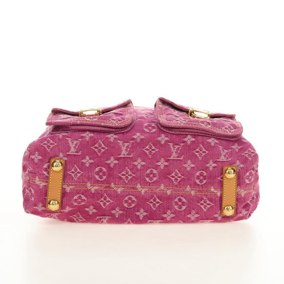 LOUIS VUITTON Monogram Denim Buggy GM Shoulder Bag Pink M95210 Auth am11791SAV
