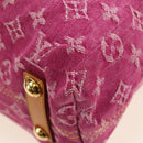 LOUIS VUITTON Monogram Denim Buggy GM Shoulder Bag Pink M95210 Auth am11791SAV-18