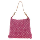 LOUIS VUITTON Monogram Denim Buggy GM Shoulder Bag Pink M95210 Auth am11791SAV-2