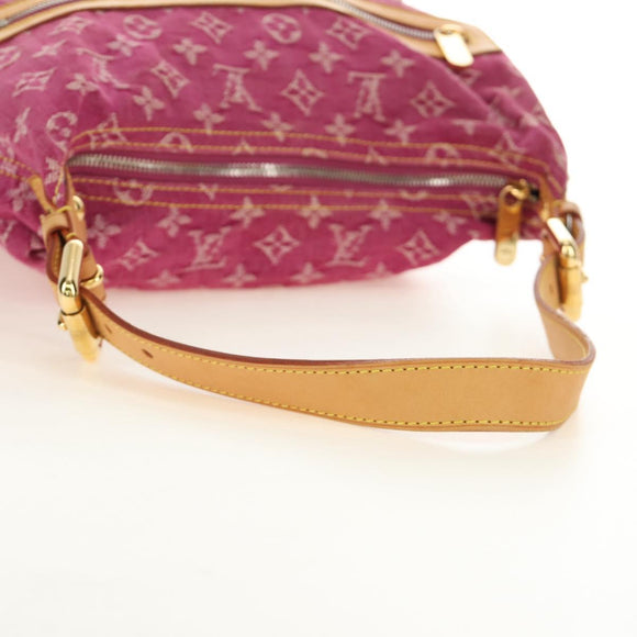 LOUIS VUITTON Monogram Denim Buggy GM Shoulder Bag Pink M95210 Auth am11791SAV