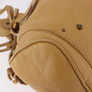 Chloe Paddington Hand Bag Leather Beige Gold Silver Auth am11792V-8