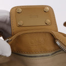 Chloe Paddington Hand Bag Leather Beige Gold Silver Auth am11792V-21