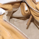 Chloe Paddington Hand Bag Leather Beige Gold Silver Auth am11792V-23