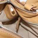 Chloe Paddington Hand Bag Leather Beige Gold Silver Auth am11792V-24
