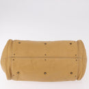 Chloe Paddington Hand Bag Leather Beige Gold Silver Auth am11792V-5