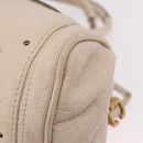 Chloe Paddington Hand Bag Leather Ivory Silver Gold Auth am11793V-16